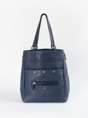 serge tote - navy
