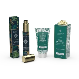 Set da viaggio:  Eau de Parfum 15ml a scelta   Crema Profumata 50ml nella stessa fragranza in PROVA OMAGGIO