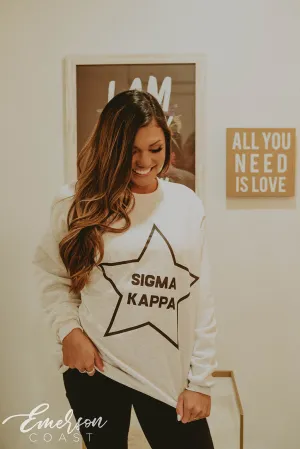 Sigma Kappa Star PR Sweatshirt