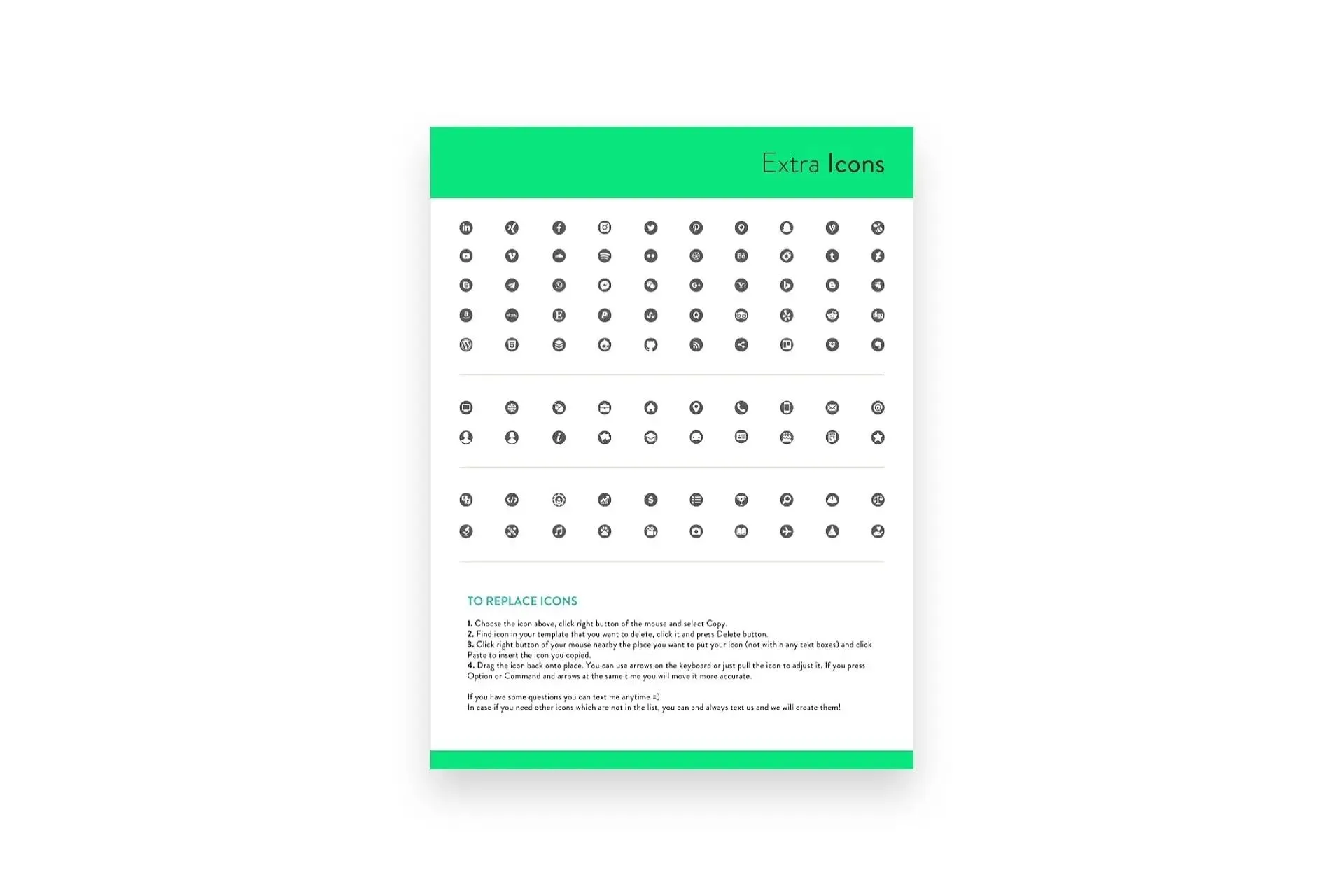 Simple 1-Page CV Template Modern Resume Design