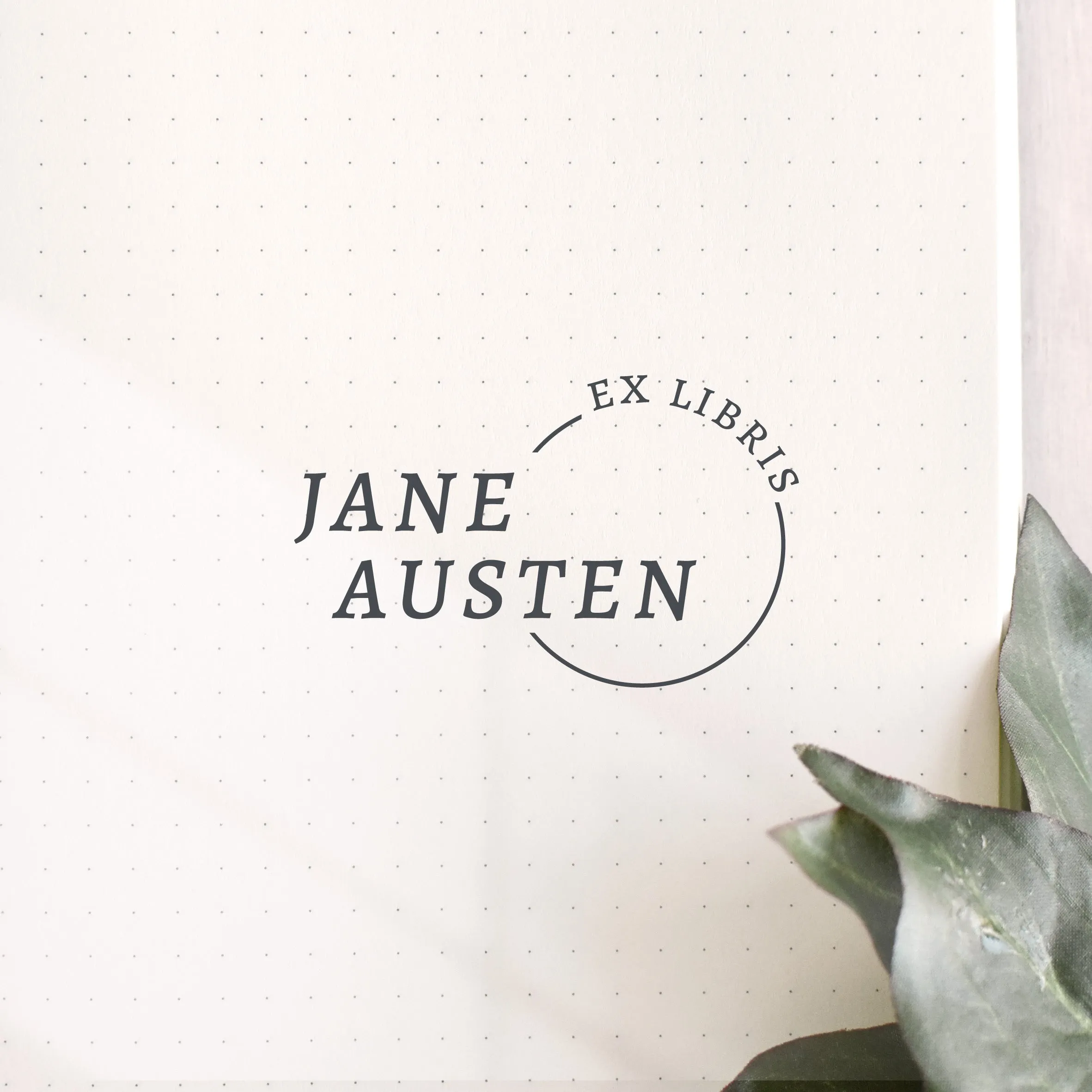 Simple Custom Book Stamp | Ex Libris