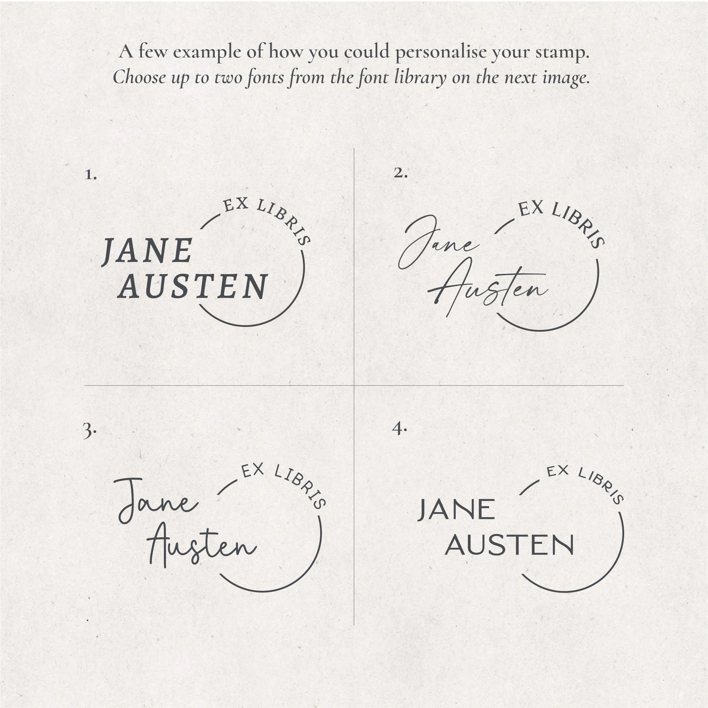 Simple Custom Book Stamp | Ex Libris