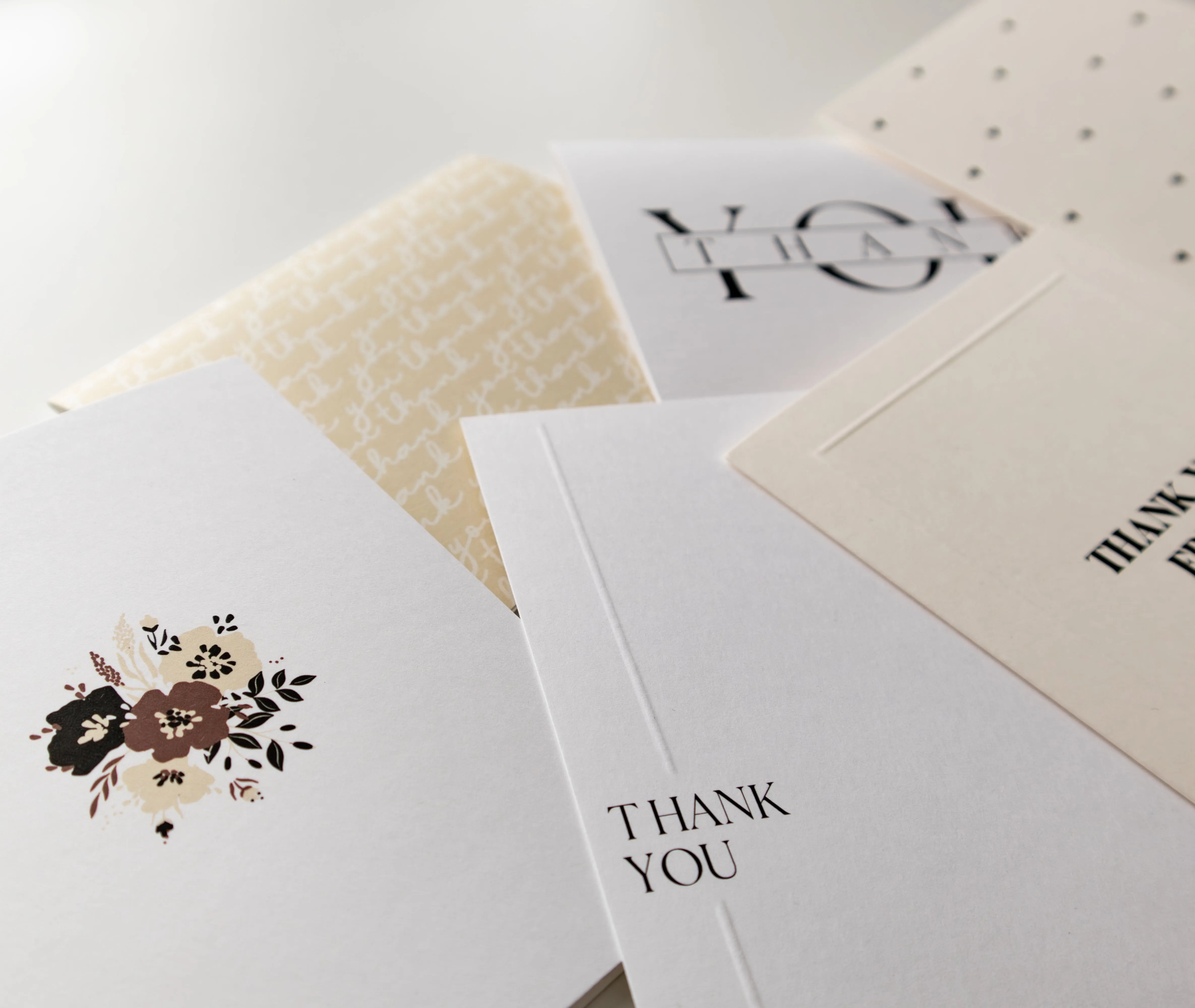Simple Flower Bouquet Greeting Card | Neutral Floral Card