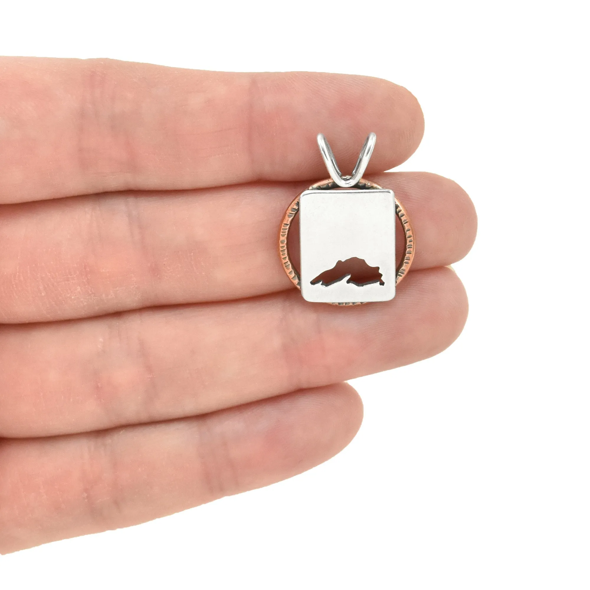 Simple Lake Superior Hoop Pendant