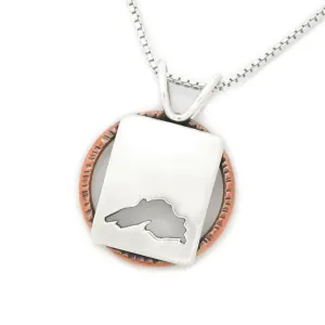 Simple Lake Superior Hoop Pendant