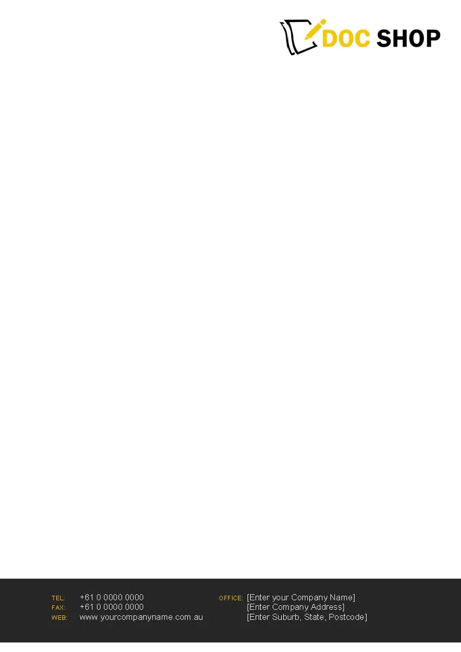 Simple Letterhead Template