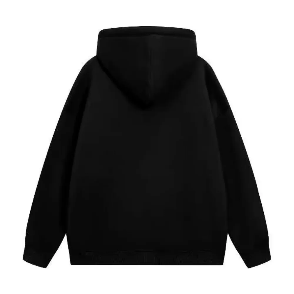 Simple Letters Plush Hoodie