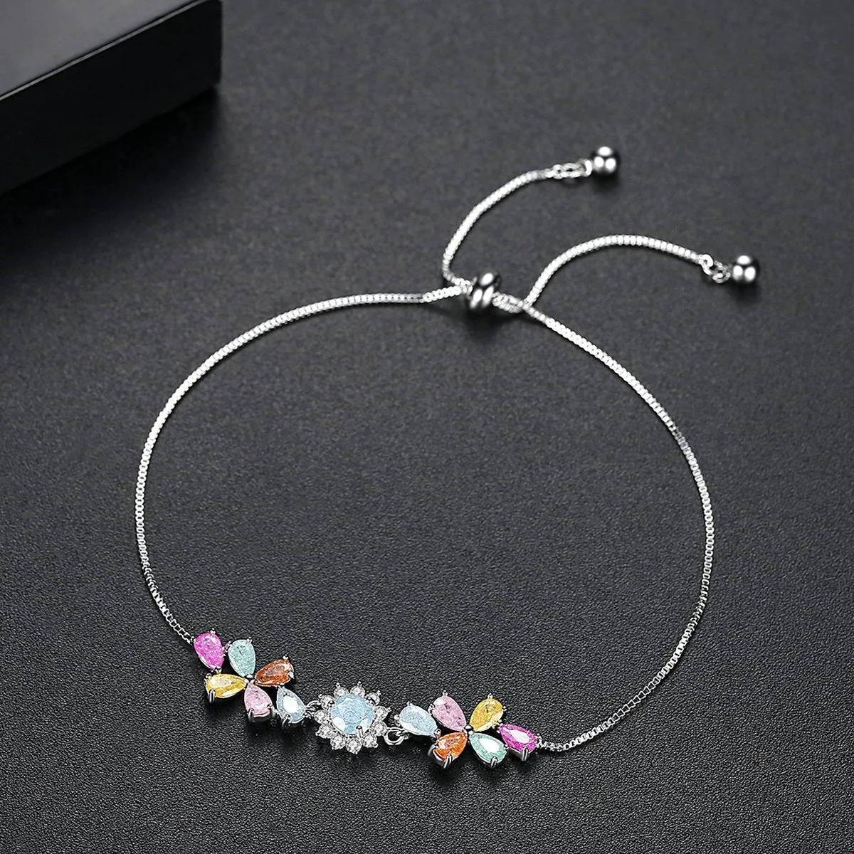 Simple Multi Color Stone Bracelet
