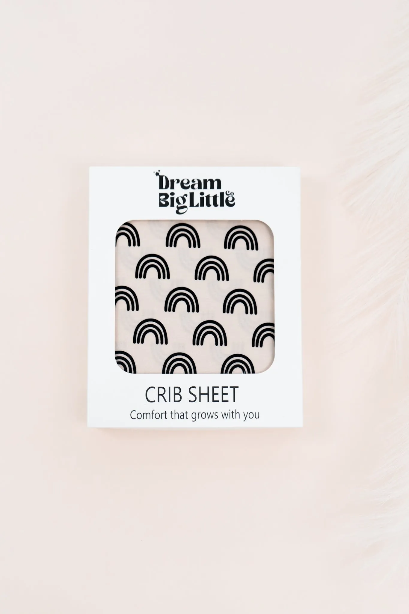 SIMPLE RAINBOW DREAM CRIB SHEET