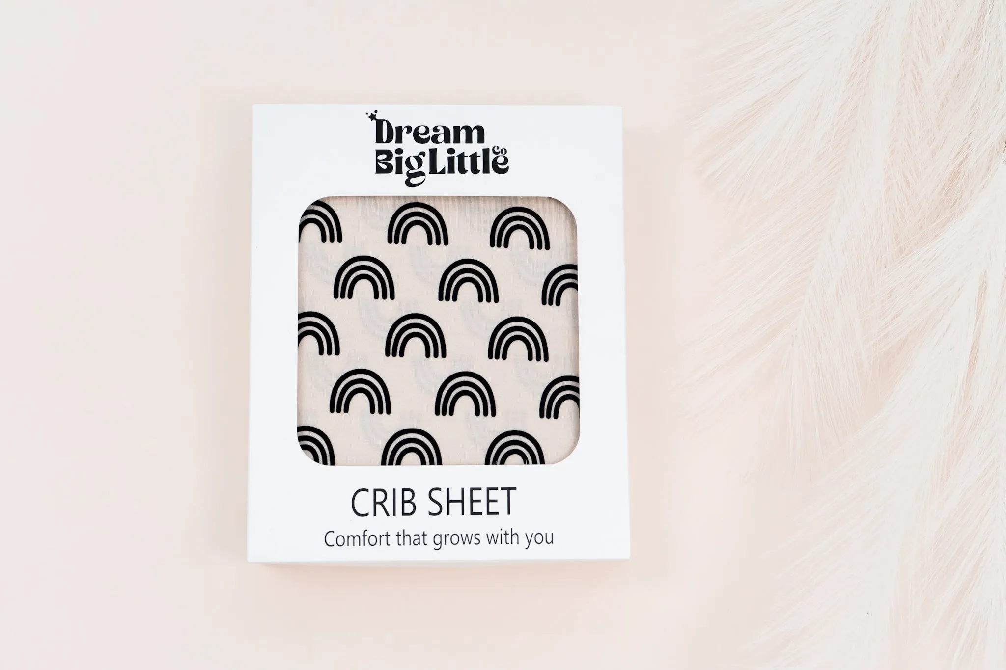 SIMPLE RAINBOW DREAM CRIB SHEET