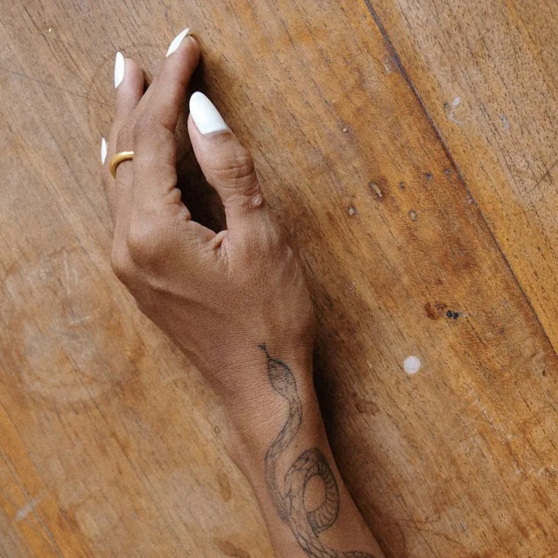 SIMPLE RING gold plated