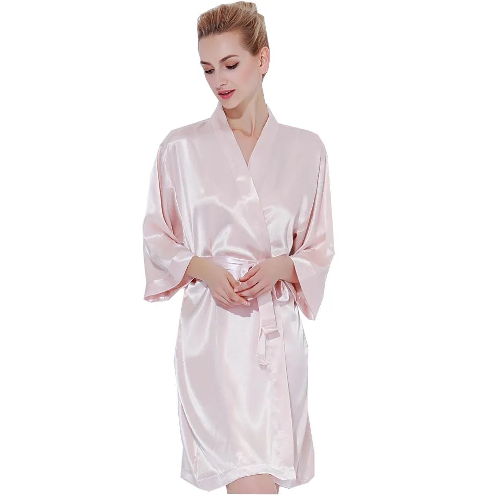 Simple Satin Robes 3019 BLUSH
