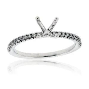 Simple Semi Mount Diamond Ring
