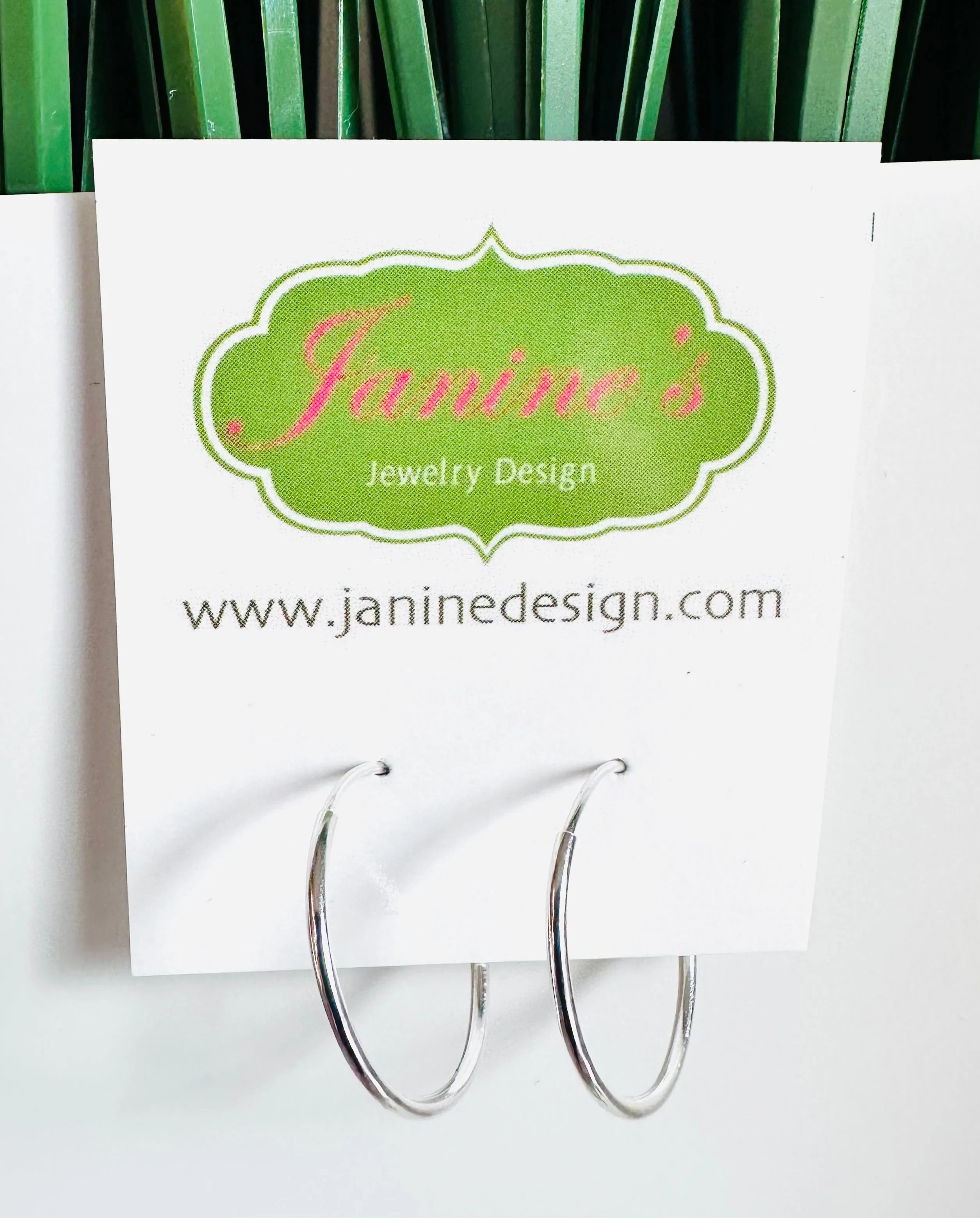 Simple Silver Hoops*