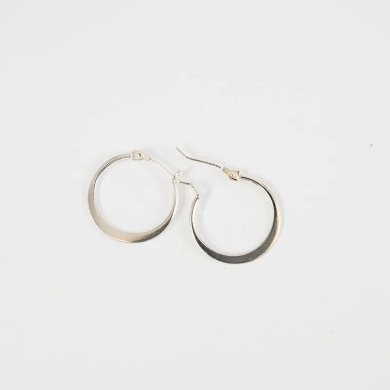 Simple Sterling Silver Hoops