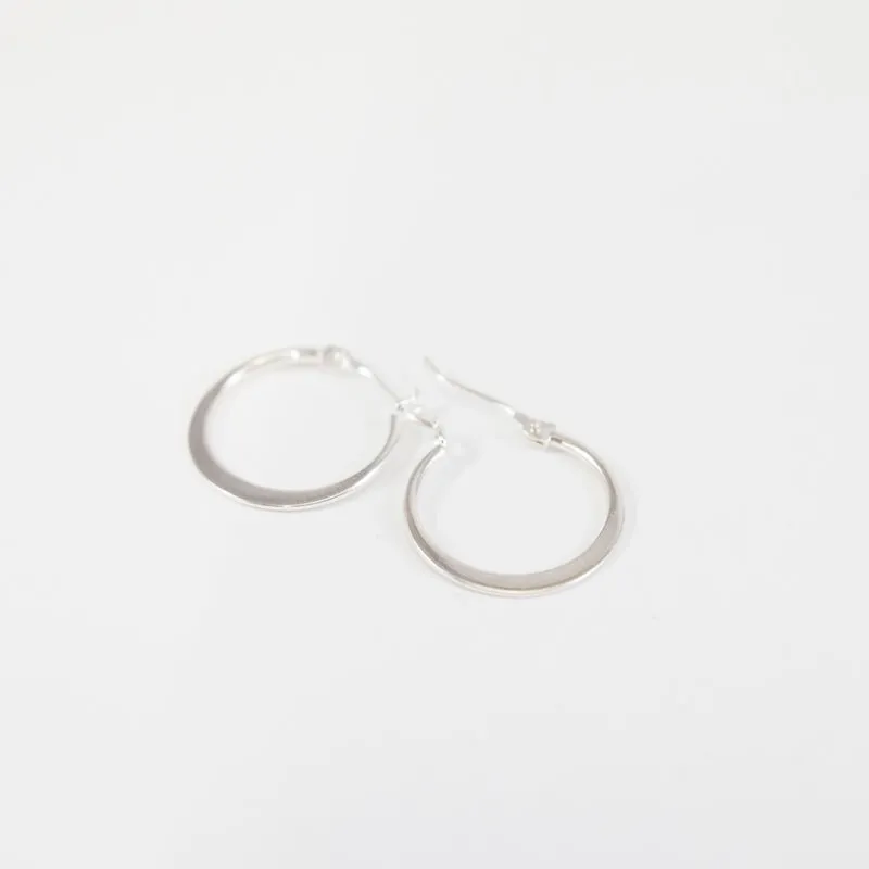 Simple Sterling Silver Hoops
