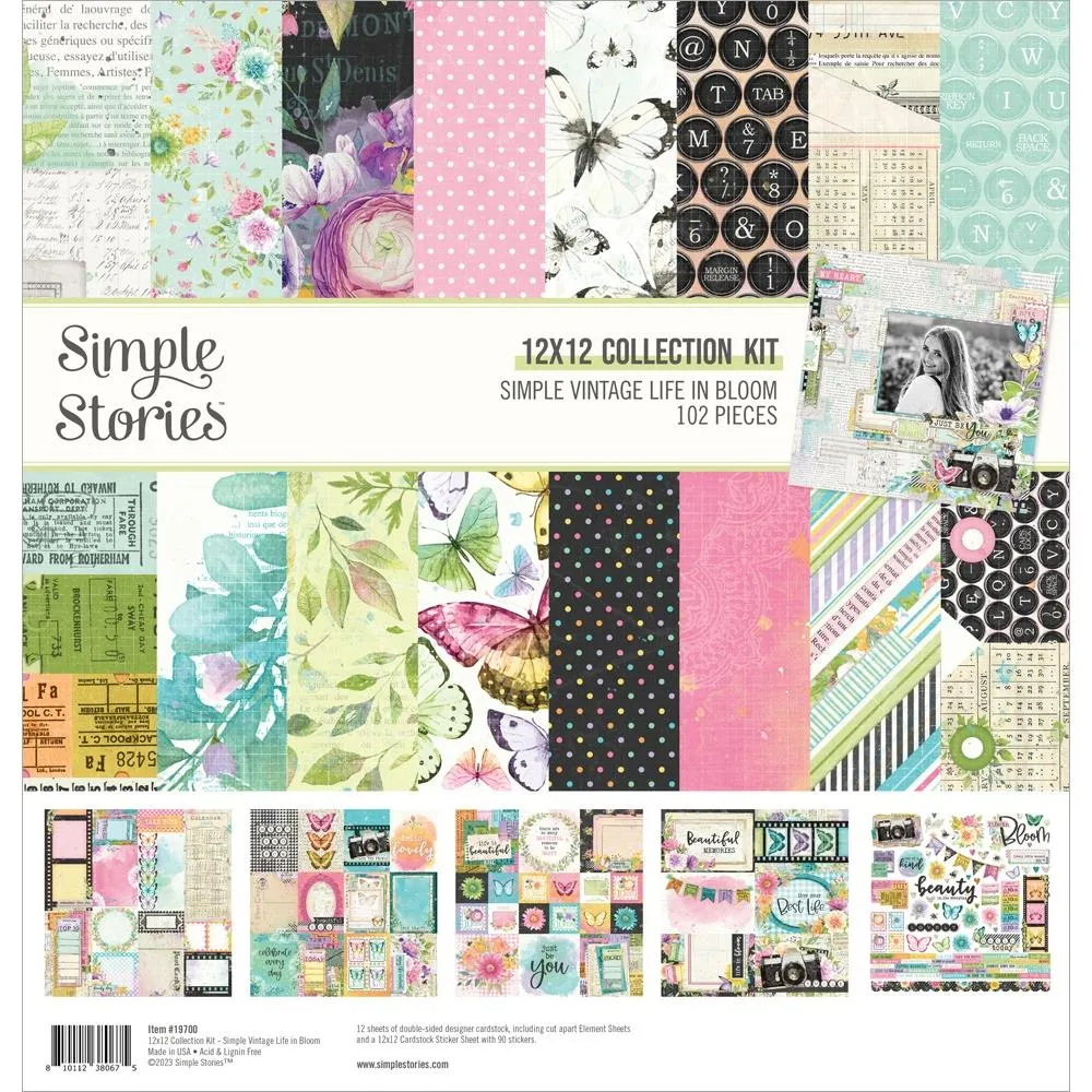 Simple Stories  12x12 Paper [Collection] - Simple Vintage Life In Bloom