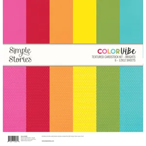 Simple Stories - Color Vibe - Brights - Collection Kit - Textured