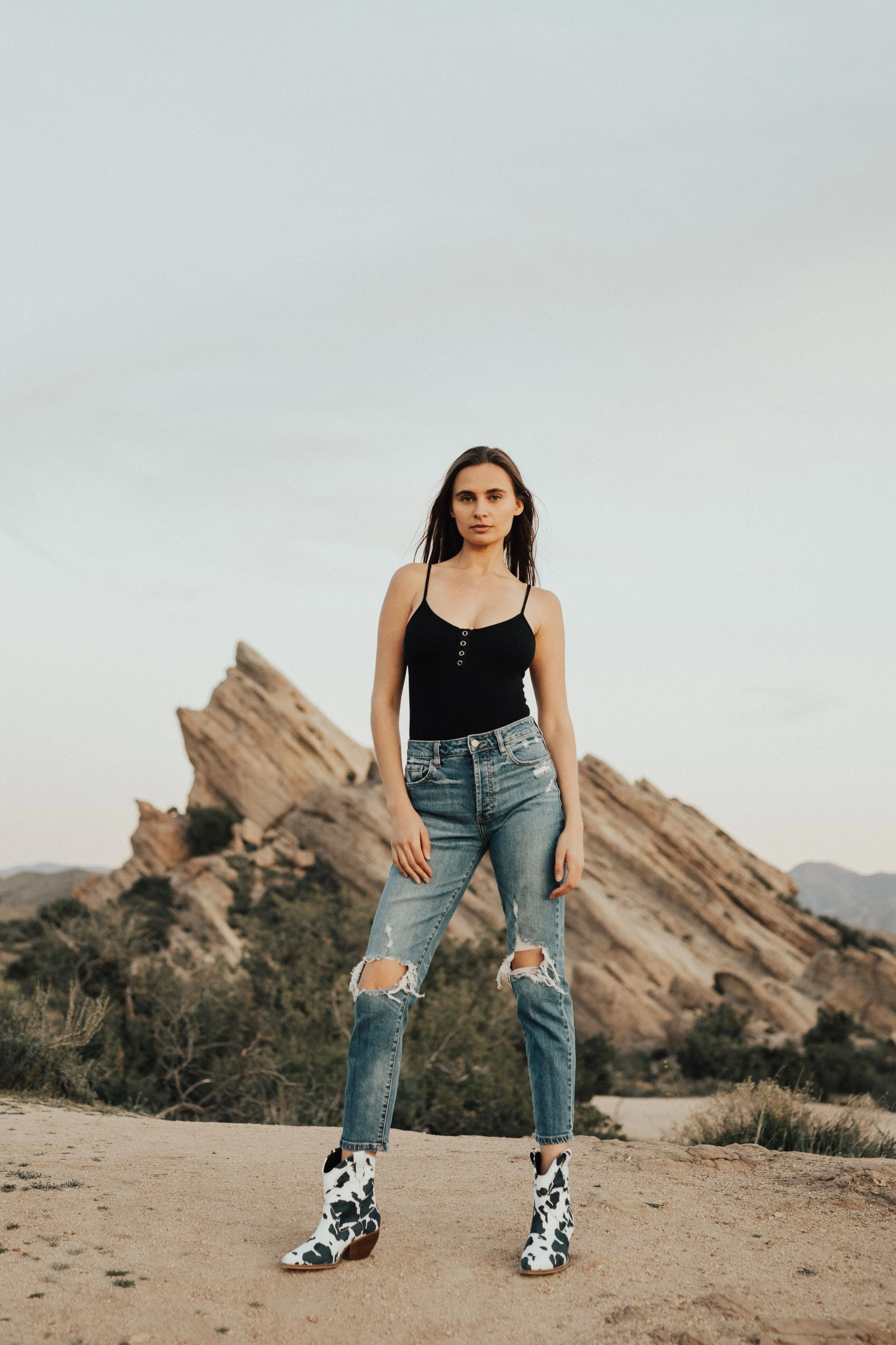 Simple Style Bodysuit Tank