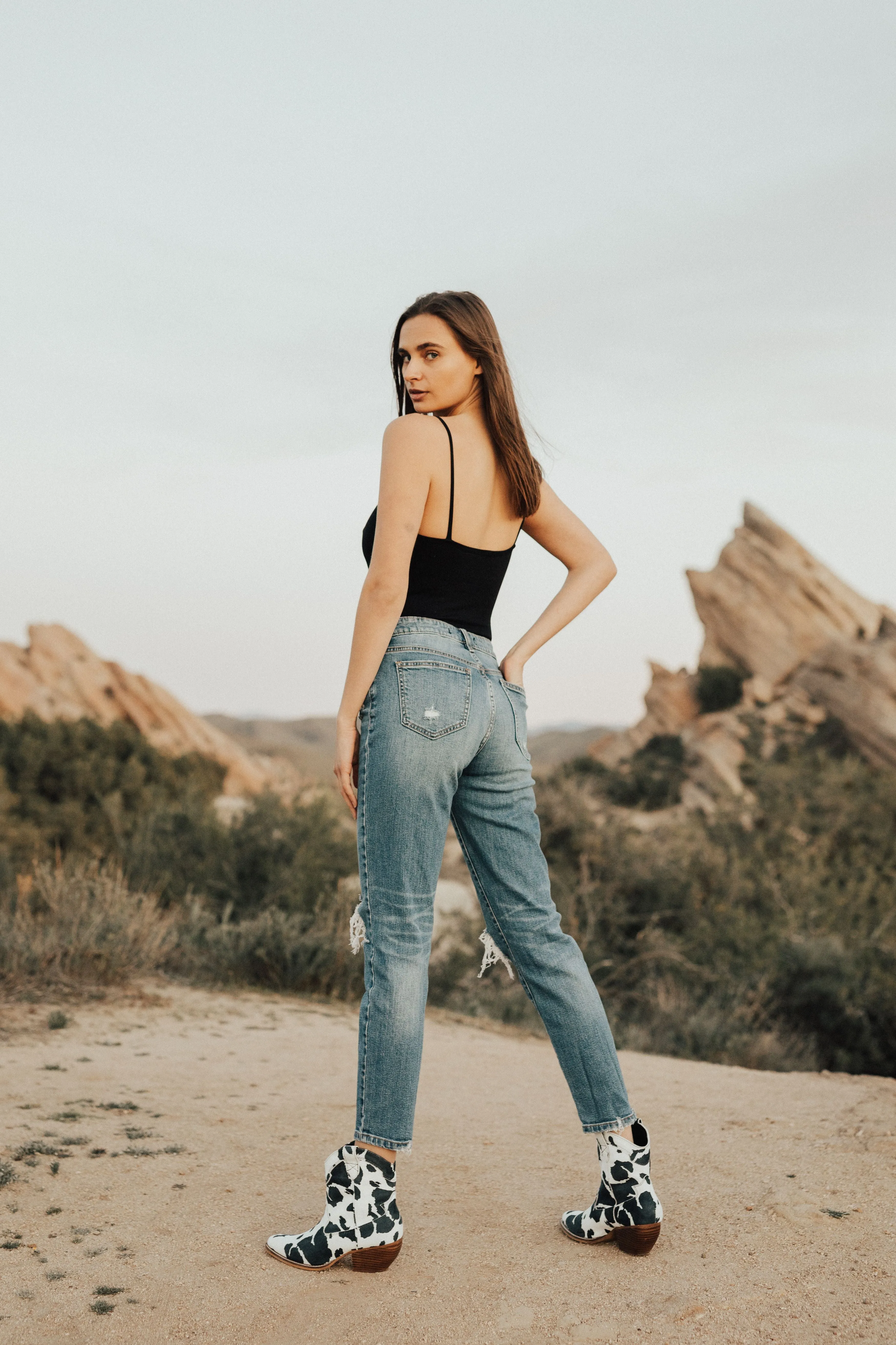 Simple Style Bodysuit Tank