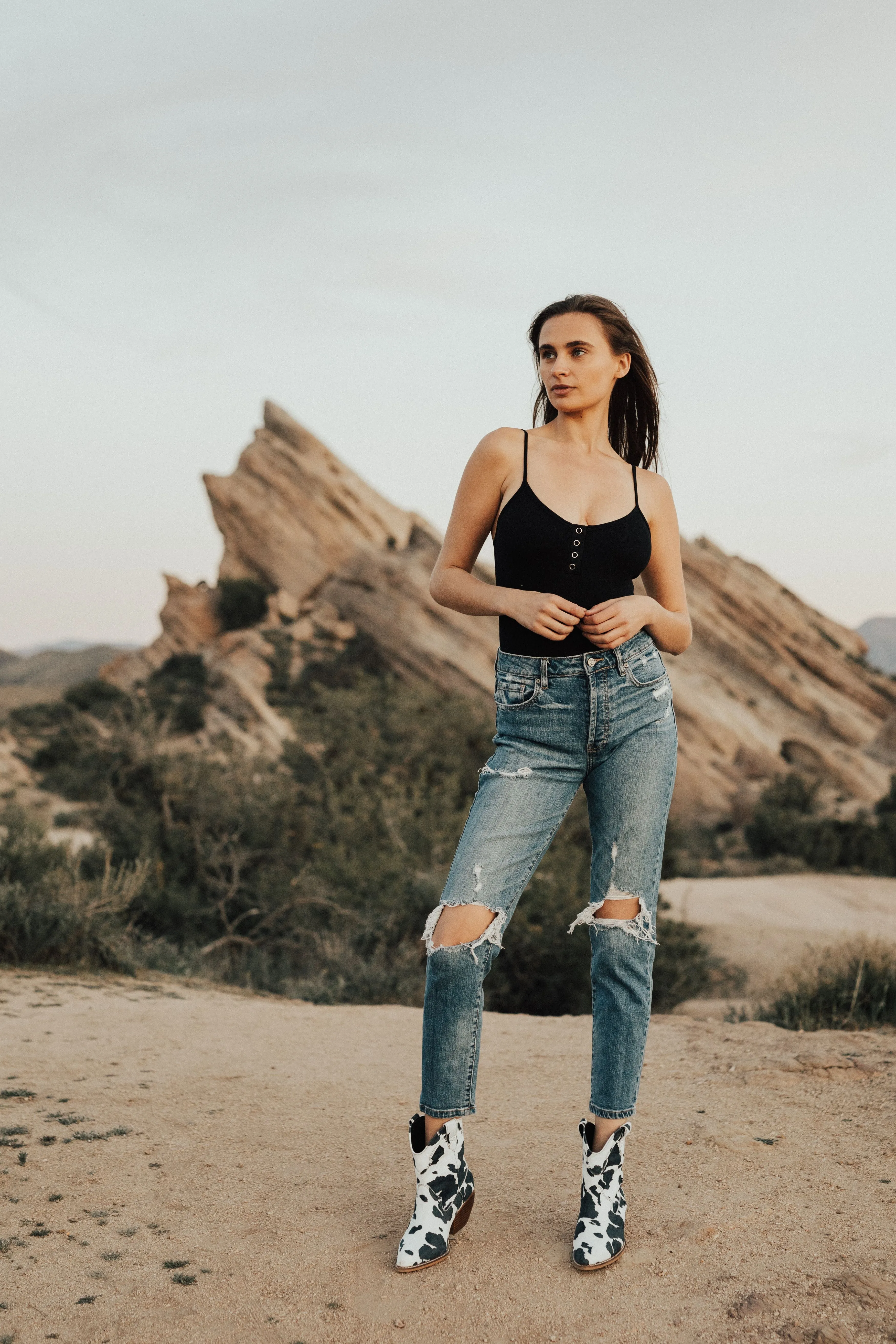 Simple Style Bodysuit Tank