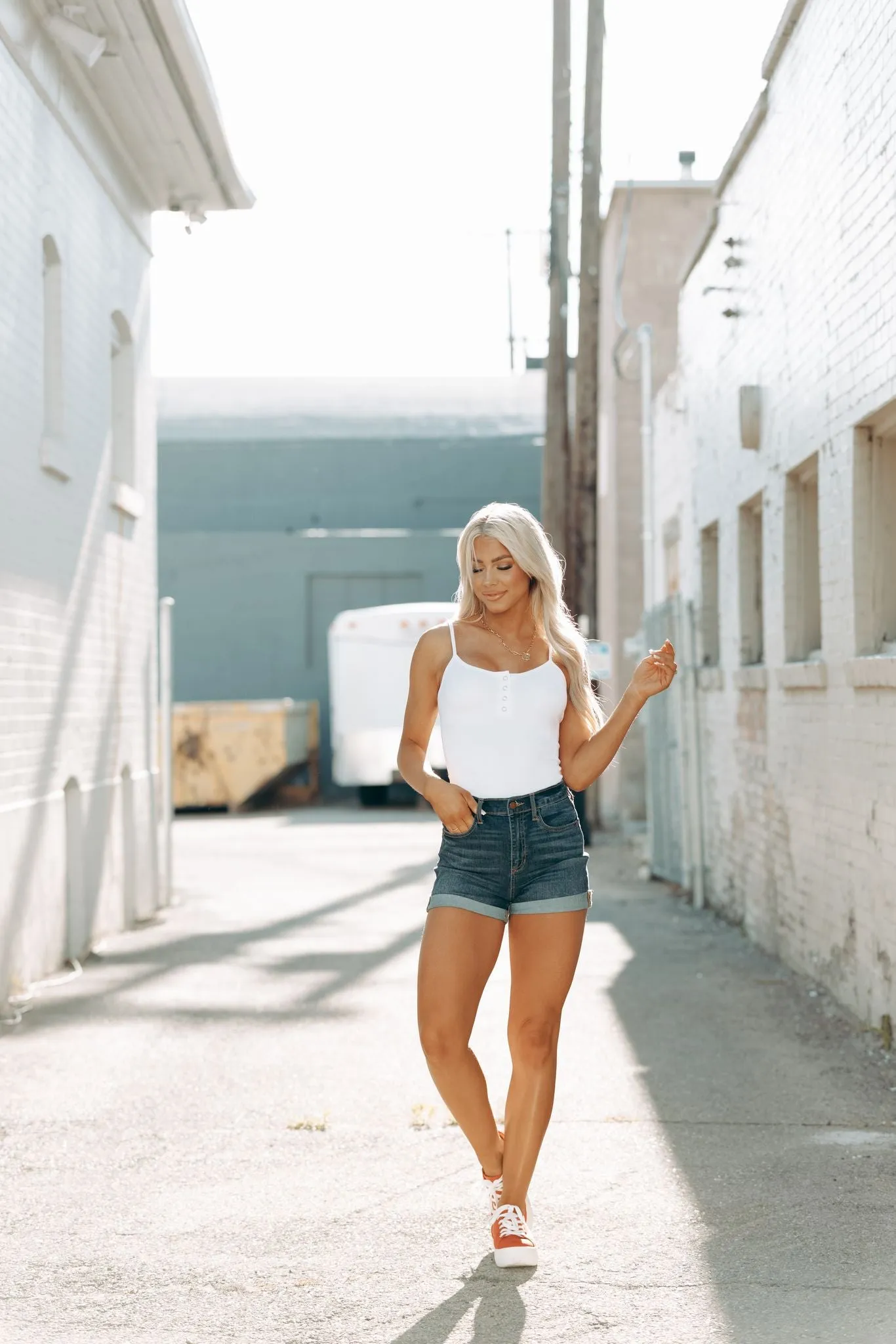 Simple Style Bodysuit Tank