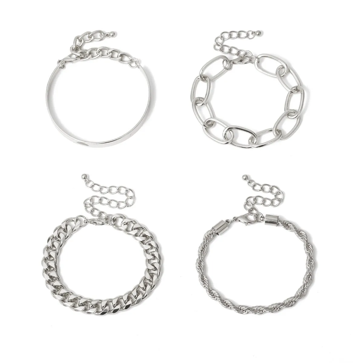Simple thread exaggerated O-shaped suit bracelet