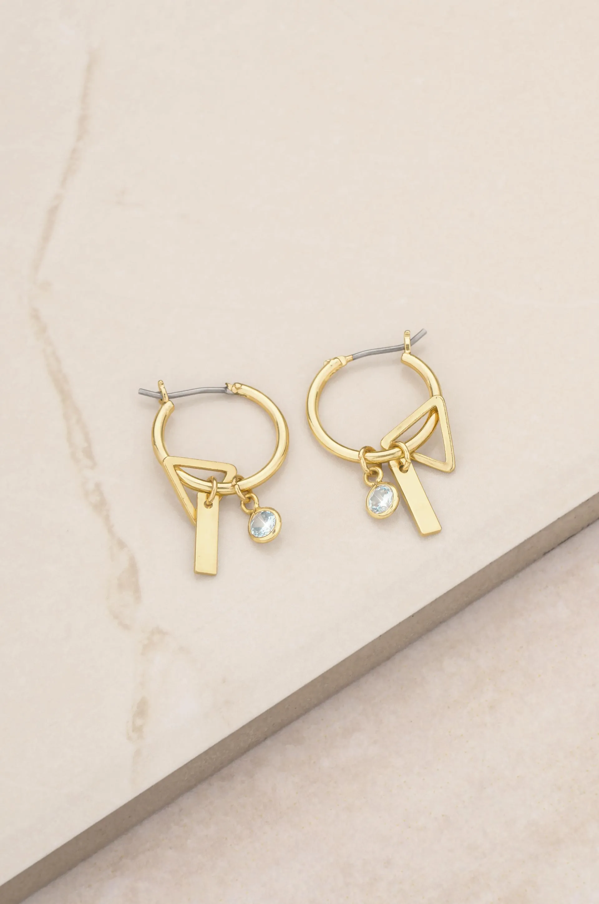 Simple Treasures Small Hoop Earring in Gold