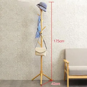 Simple Tripod Peg Style Floor Standing Coat Rack