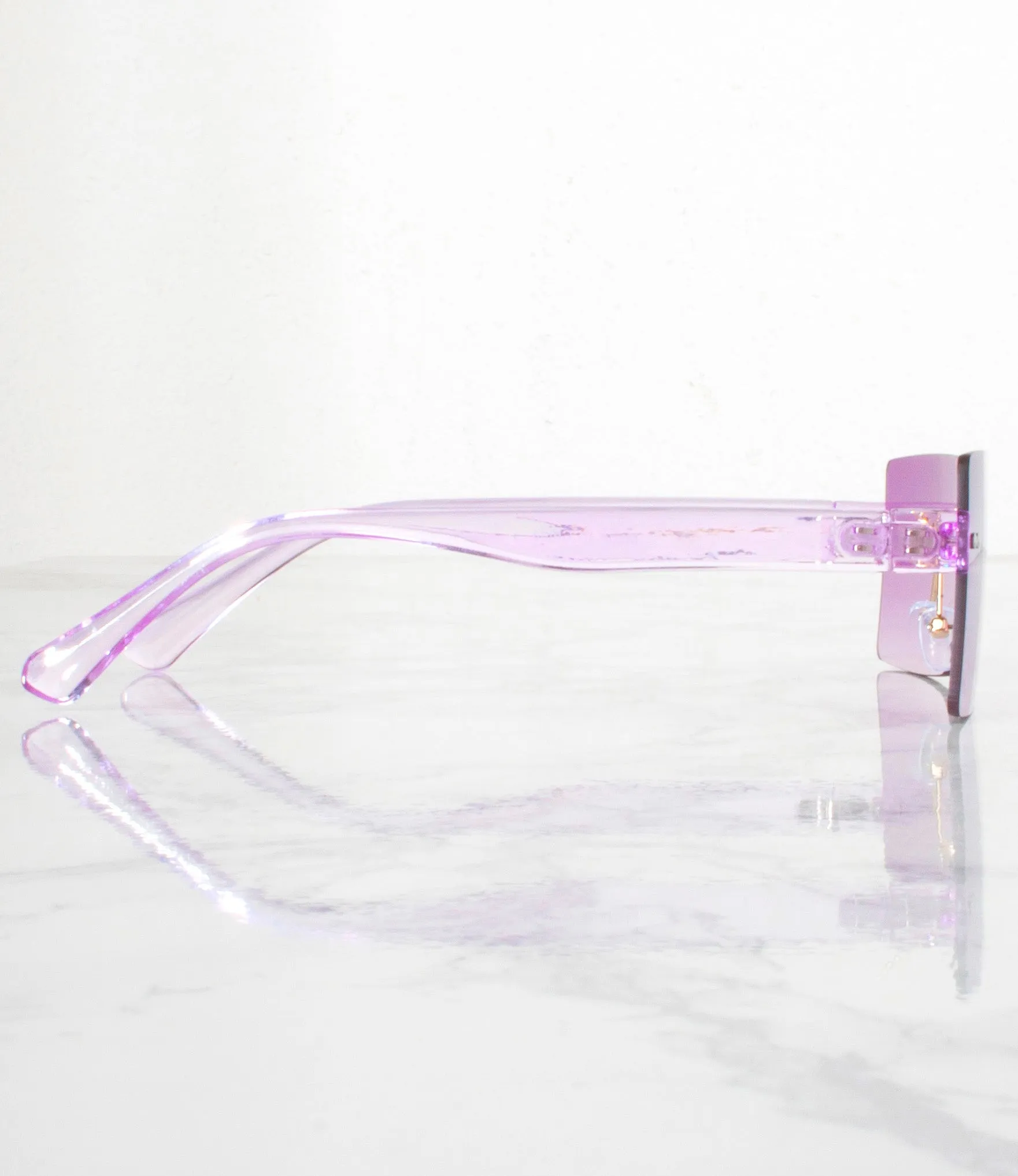 Single Color Sunglasses - BQ21458-PURPLE/COMBO - Pack of 6 - $4/piece