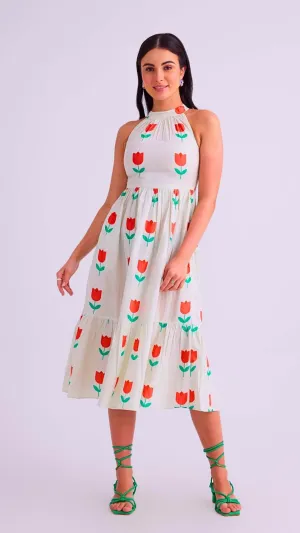 Sintra Dress, Tulip Crush