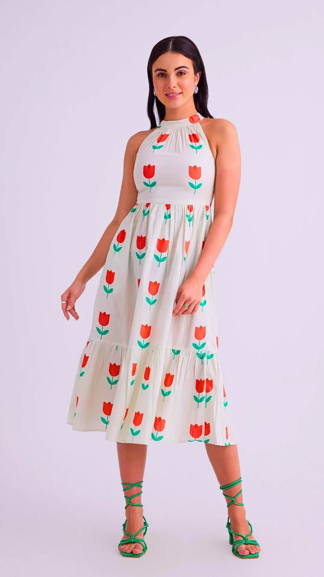 Sintra Dress, Tulip Crush