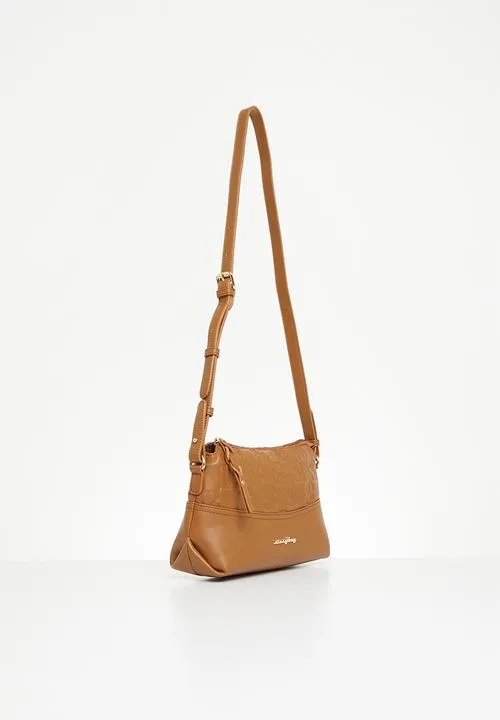 Sissyboy Ladies Embroided CrossBody Bag Tan