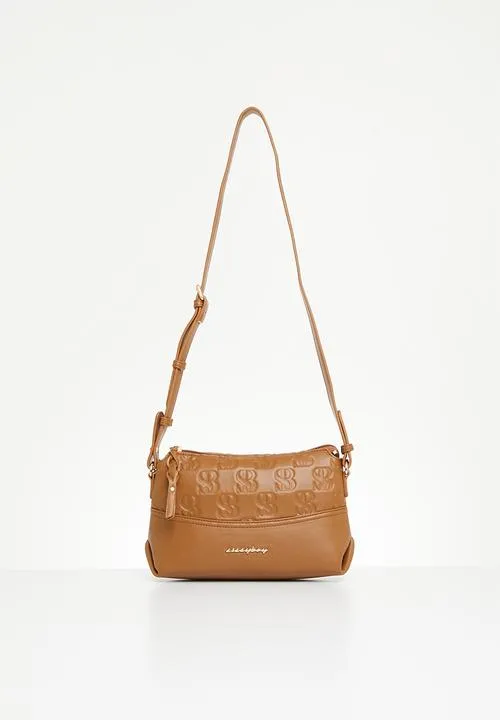 Sissyboy Ladies Embroided CrossBody Bag Tan