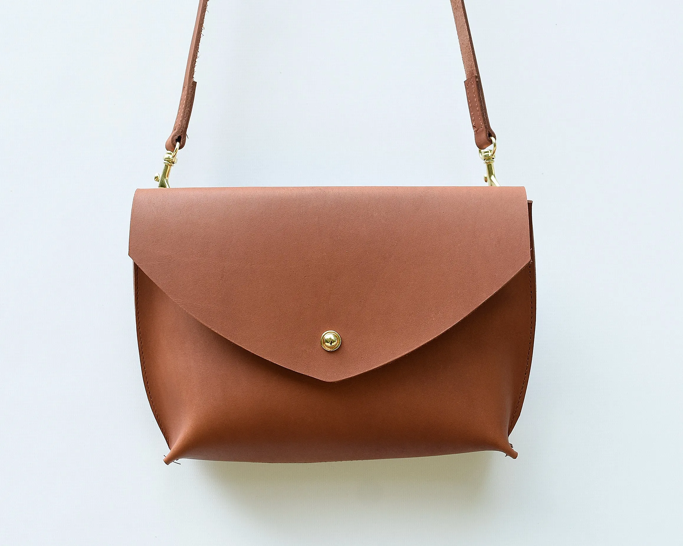 Small Leather Envelope Crossbody Purse
