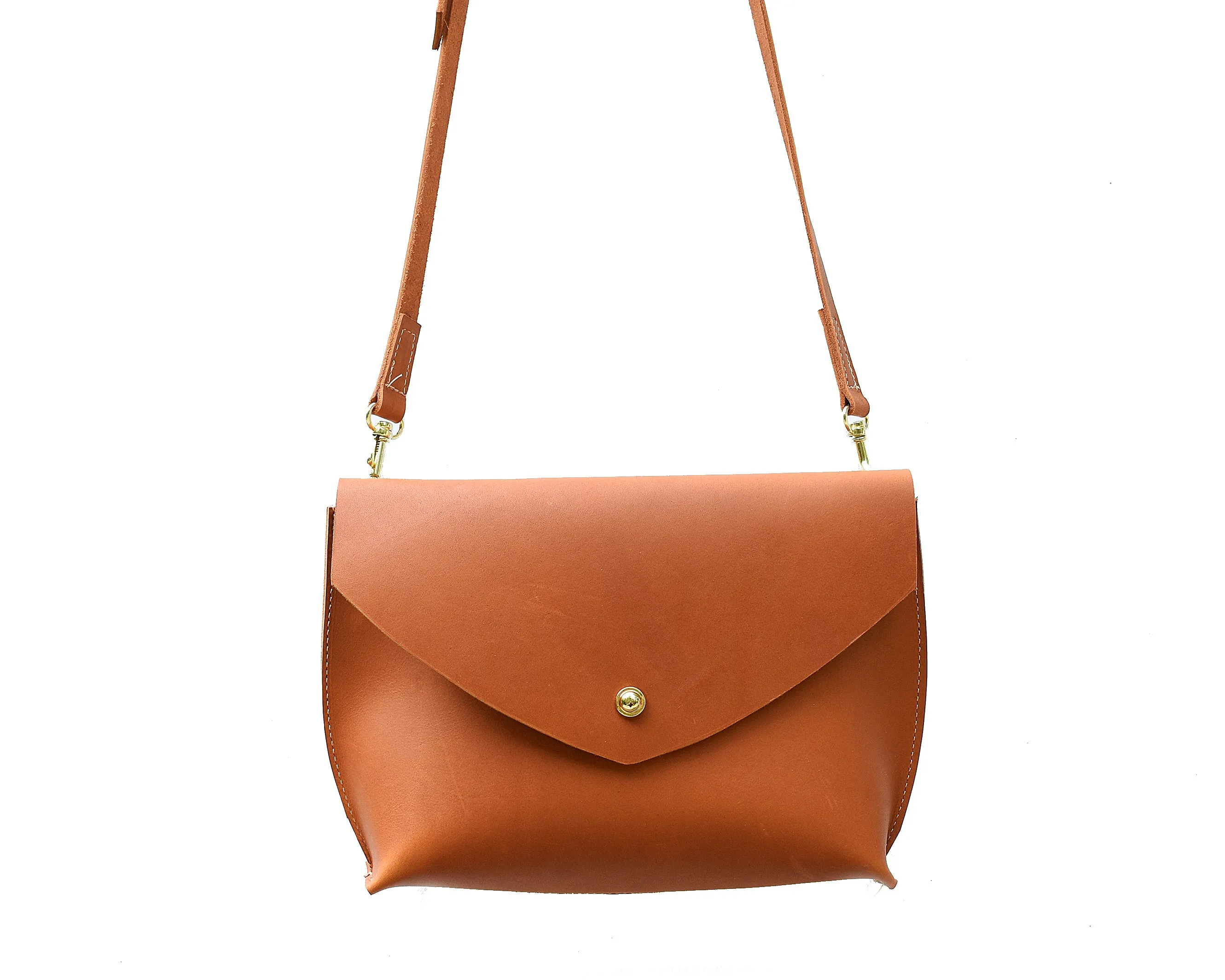 Small Leather Envelope Crossbody Purse