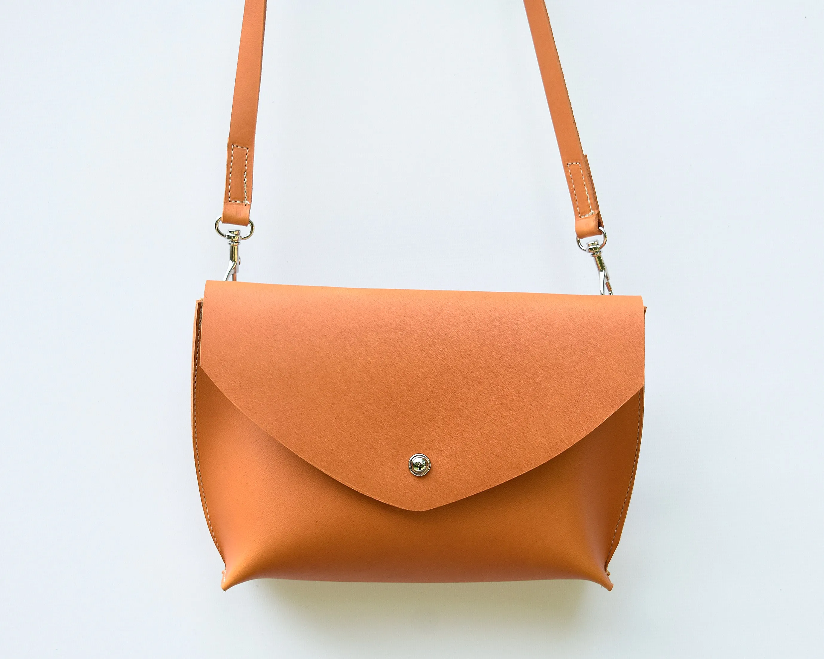 Small Leather Envelope Crossbody Purse
