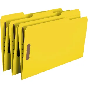 Smead Colored 1/3 Tab Cut Legal Recycled Fastener Folder