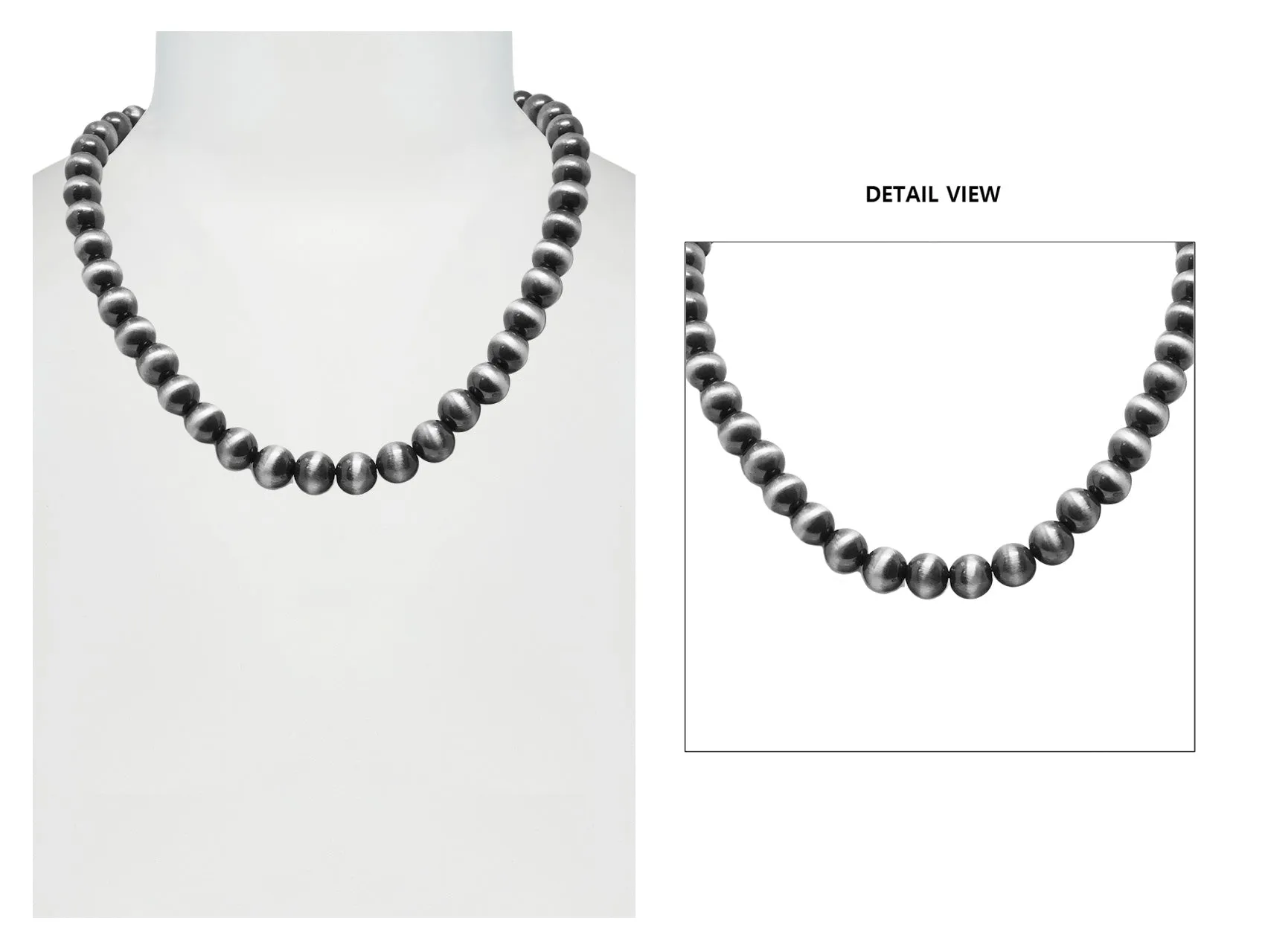Sophie 10mm Fashion Navajo Pearl Necklace