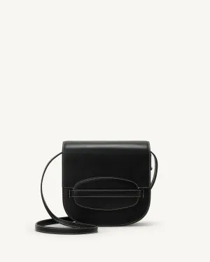 Sport Crossbody in Black Leather