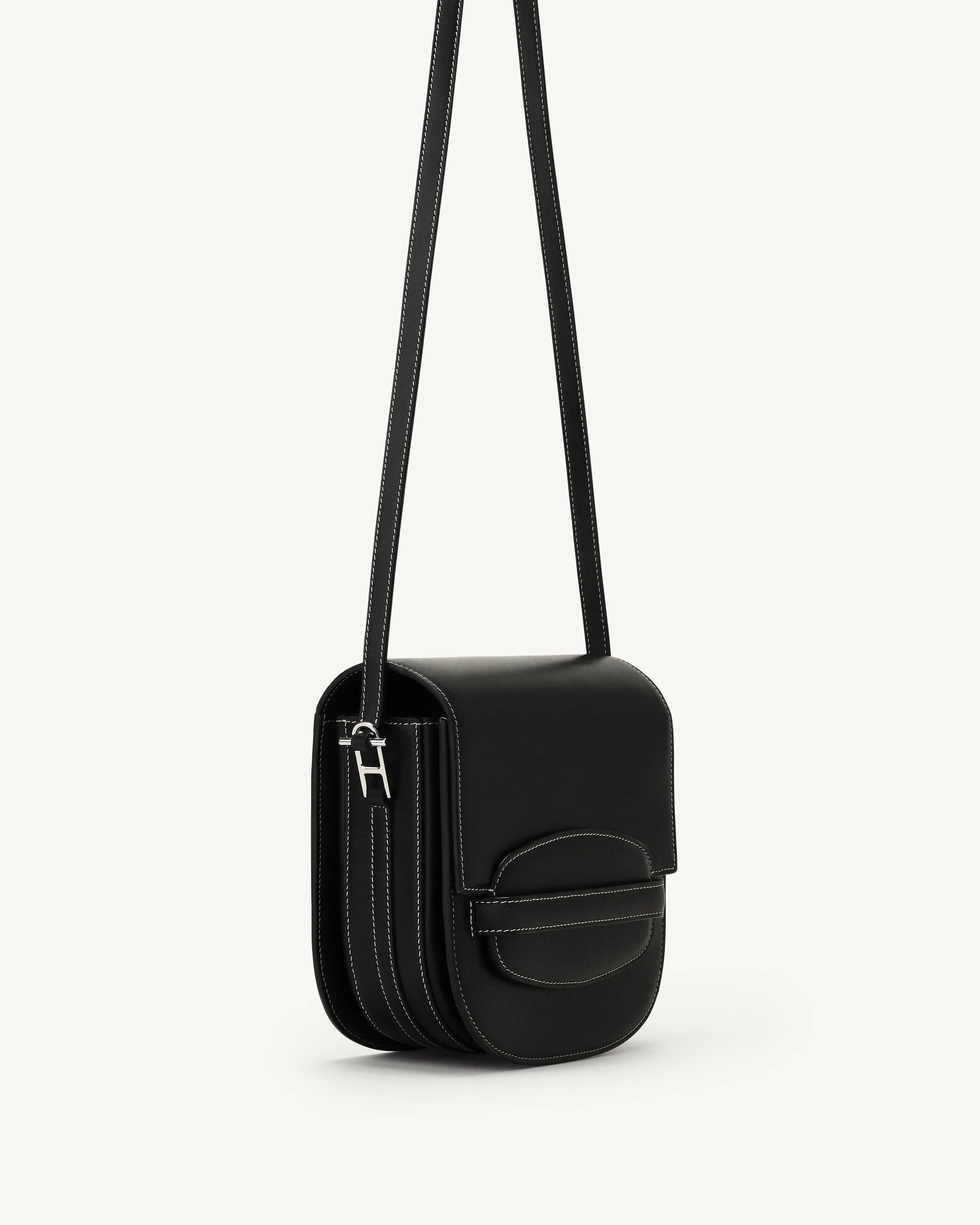Sport Crossbody in Black Leather
