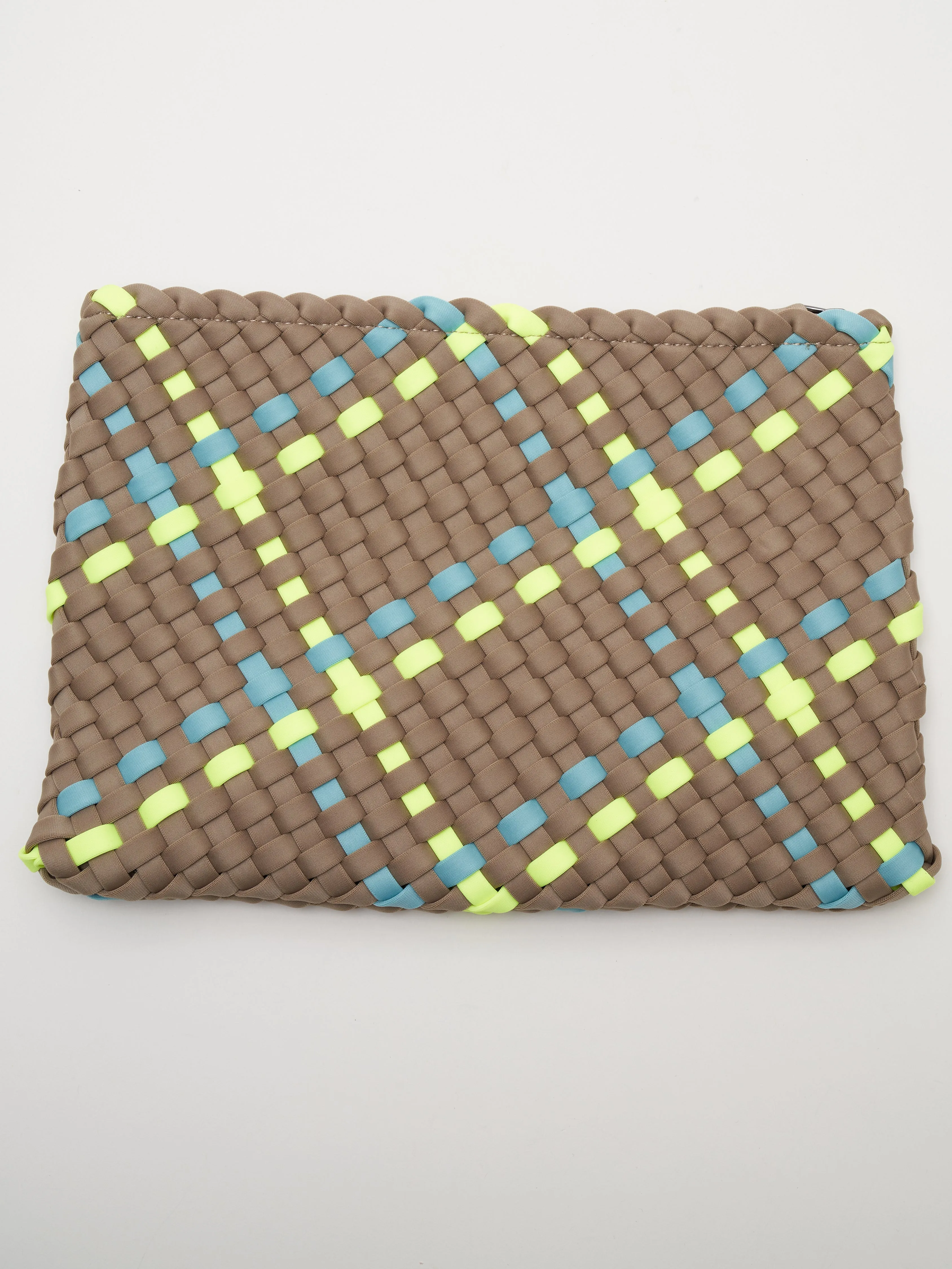 st barths large plaid tote - tangier