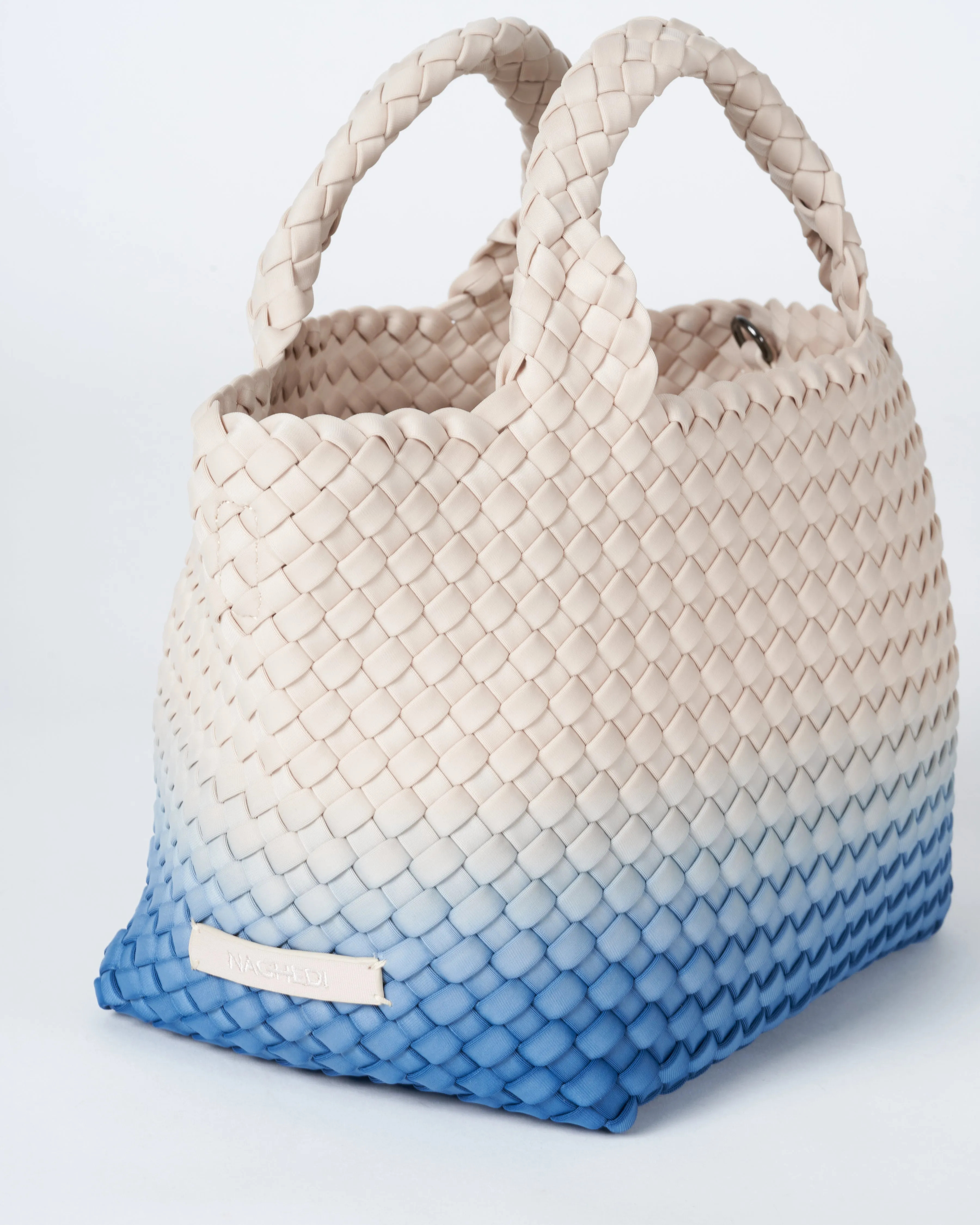 st barths mini dip dyed tote - santorini