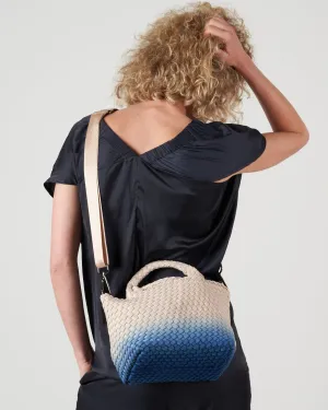 st barths mini dip dyed tote - santorini