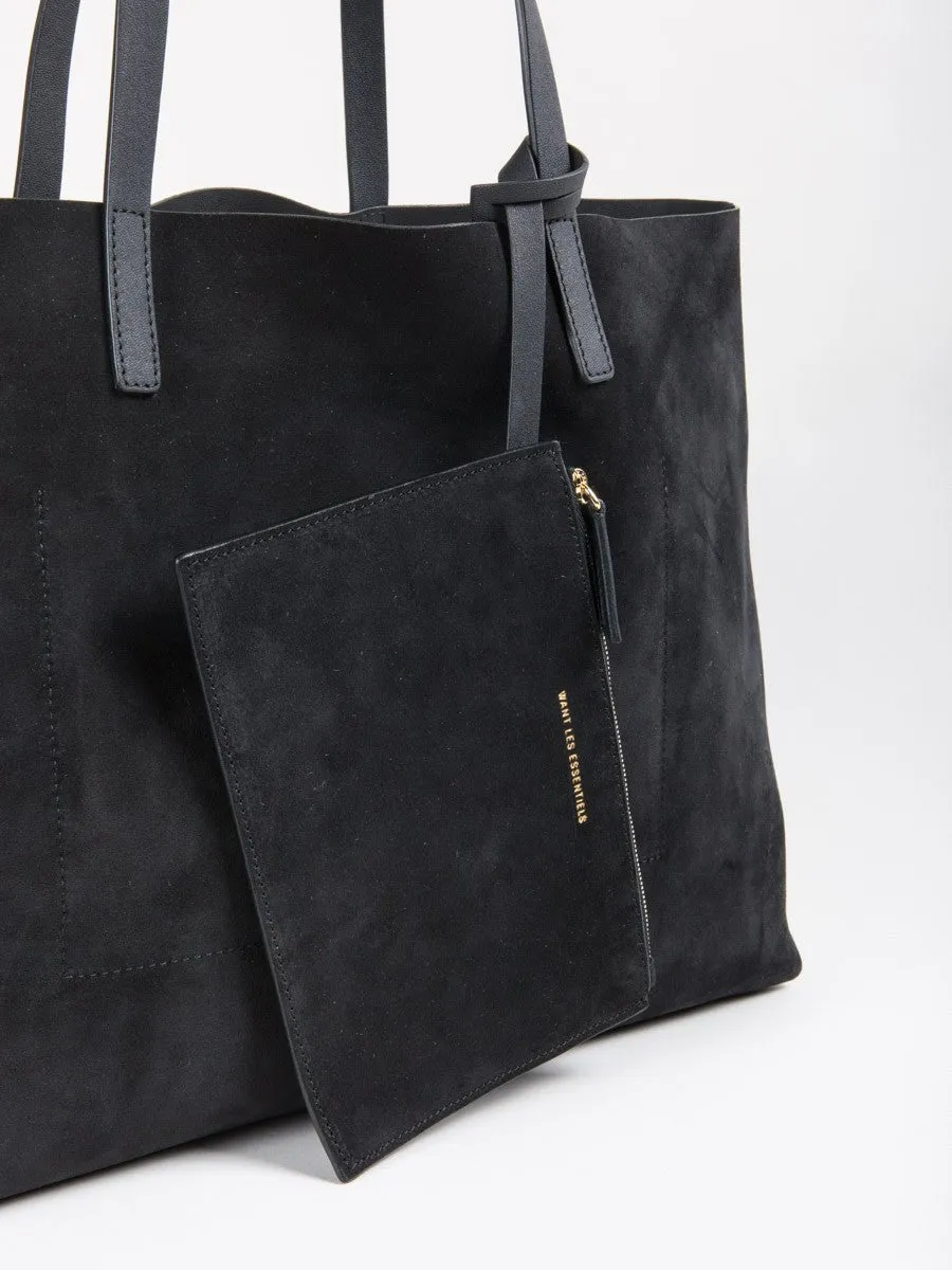 strauss leather tote