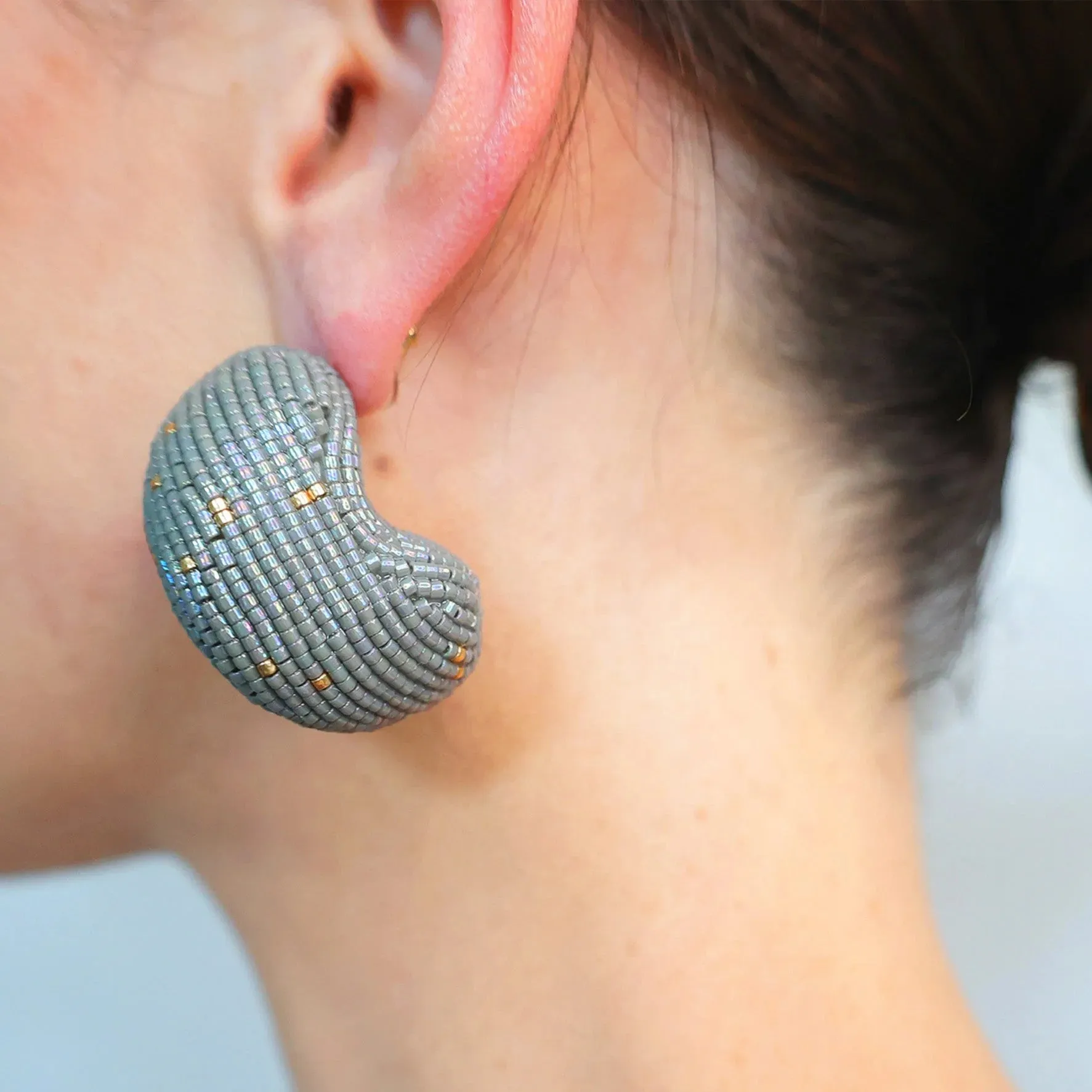 Susanna Vega Arele Earrings in Iris Grey