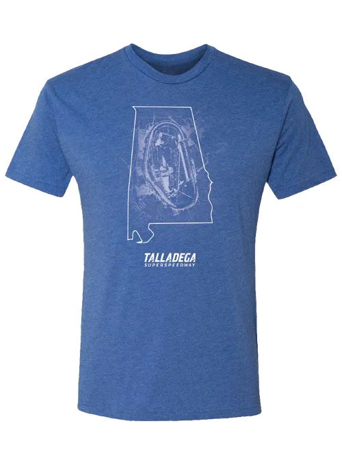 Talladega Superspeedway State Outline T-Shirt