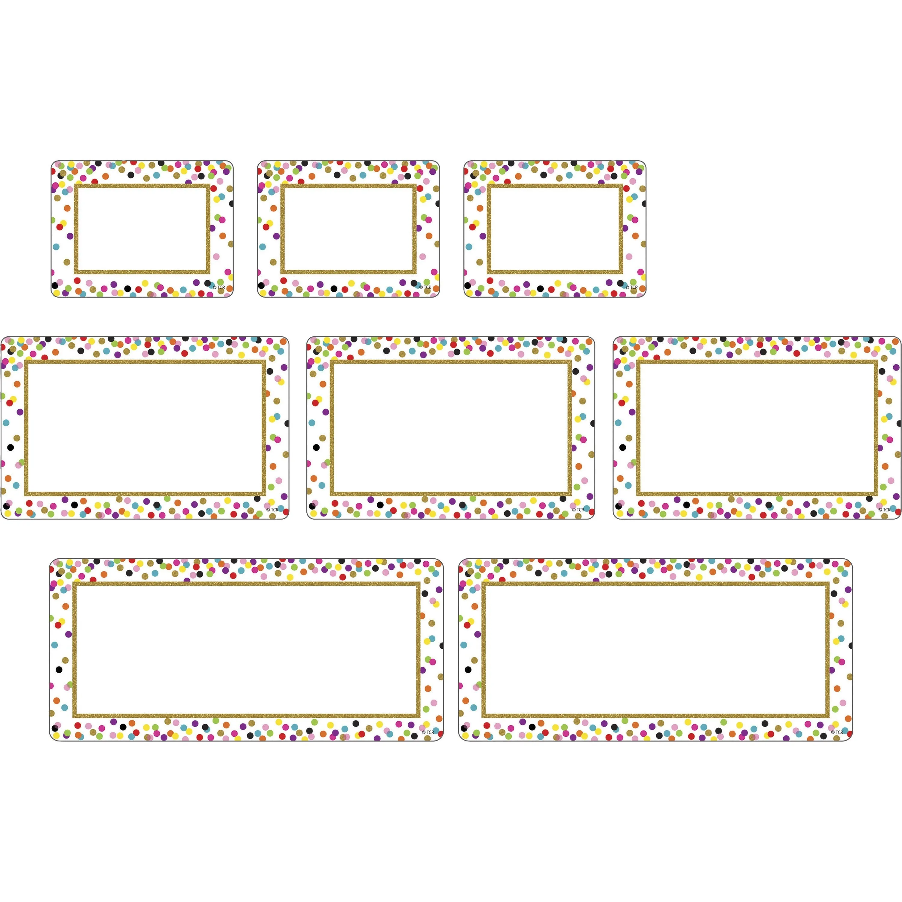 Teacher Created Resources Clingy Thingies Confetti Labels