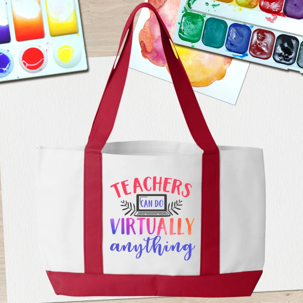 Teachers Can Do Virtually Anything Tote Bag