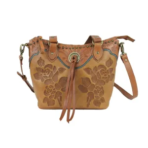 Texas Rose Small Zip-Top Bucket Tote